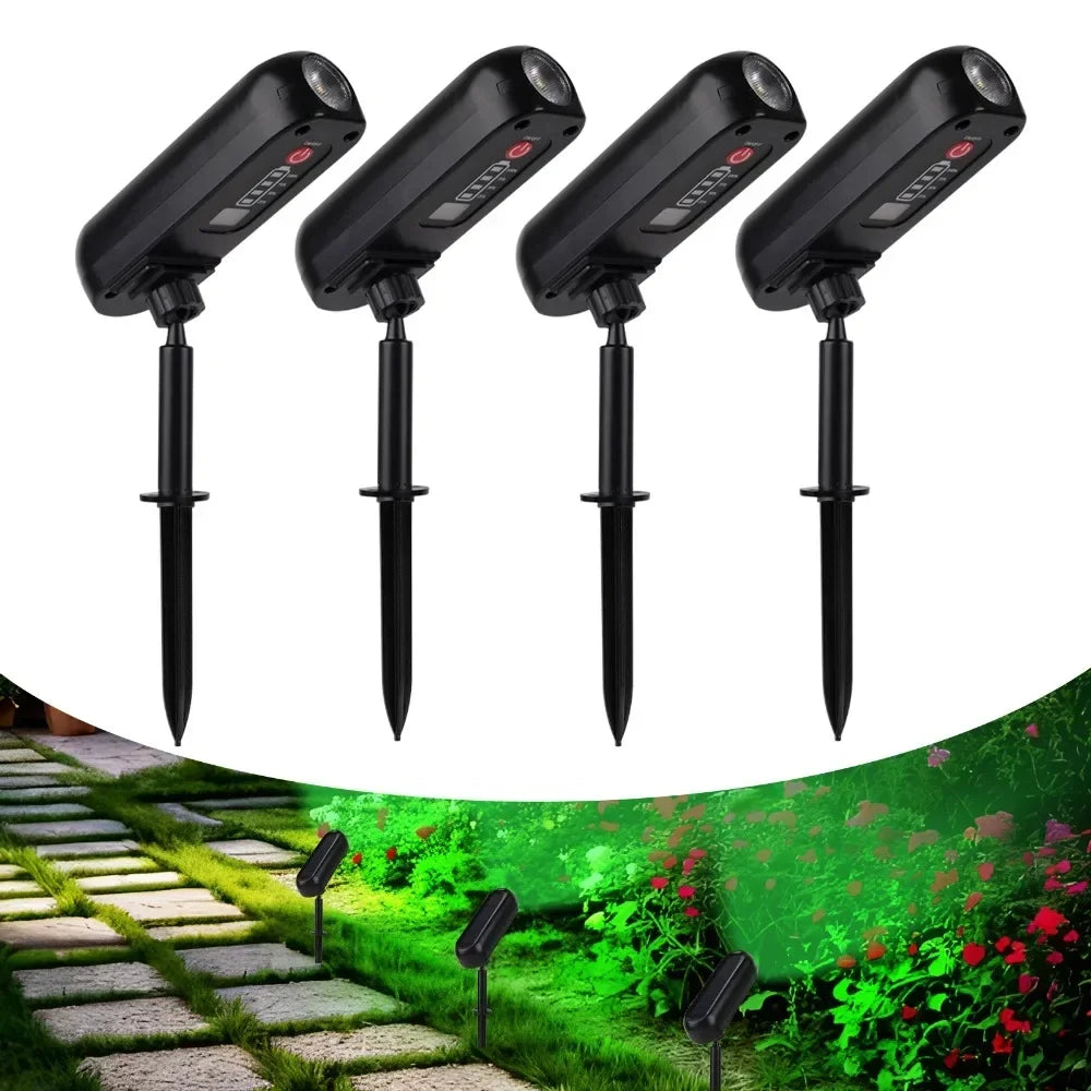 Solar LED Garden Spotlight IP65 | Wall & Ground Mount Uplight