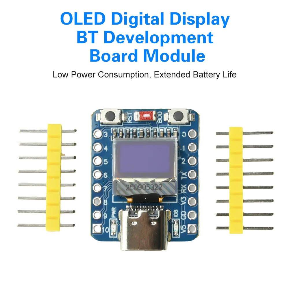 ESP32-C3 OLED Development Board with 0.42 inch OLED Module Ceramic Antenna WiFi Bluetooth ESP32 Supermini Development Board Oasis Select