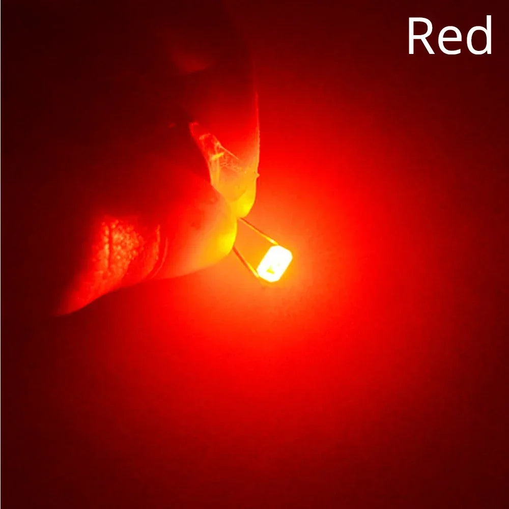 100Pcs 5730 Bright Chips SMD LED Red Yellow White Blue RGB Purple Pink Light Emitting Diode Lighting Atmosphere Decoration Patch Oasis Select Red