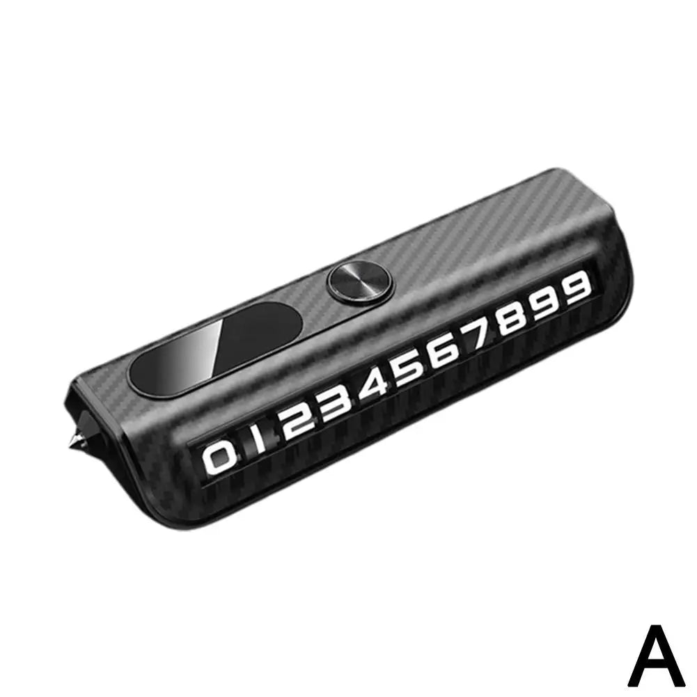Multi-functional Auto Parking Number 2-in-1 Safety Window Breaker Interior Phone Number Car Decoration Temporary License Plate Oasis Select A