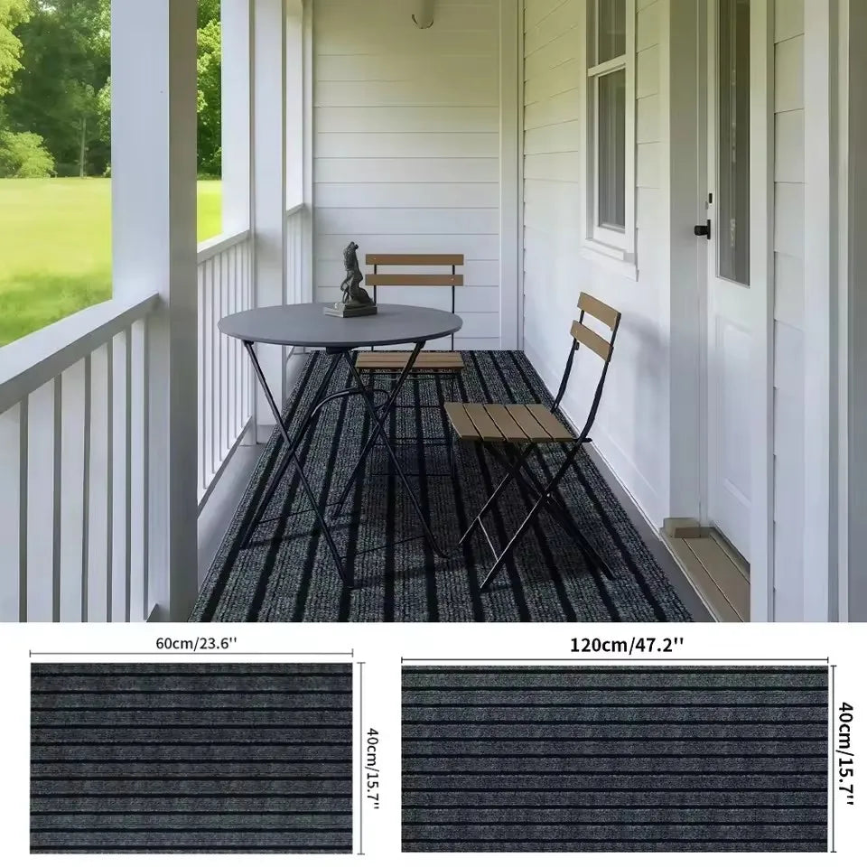 New Durable Non-Slip Door Mat Indoor Outdoor Doormat for Home Entrance Stain Fade Resistant Floor Mat Machine Washable Carpet Oasis Select
