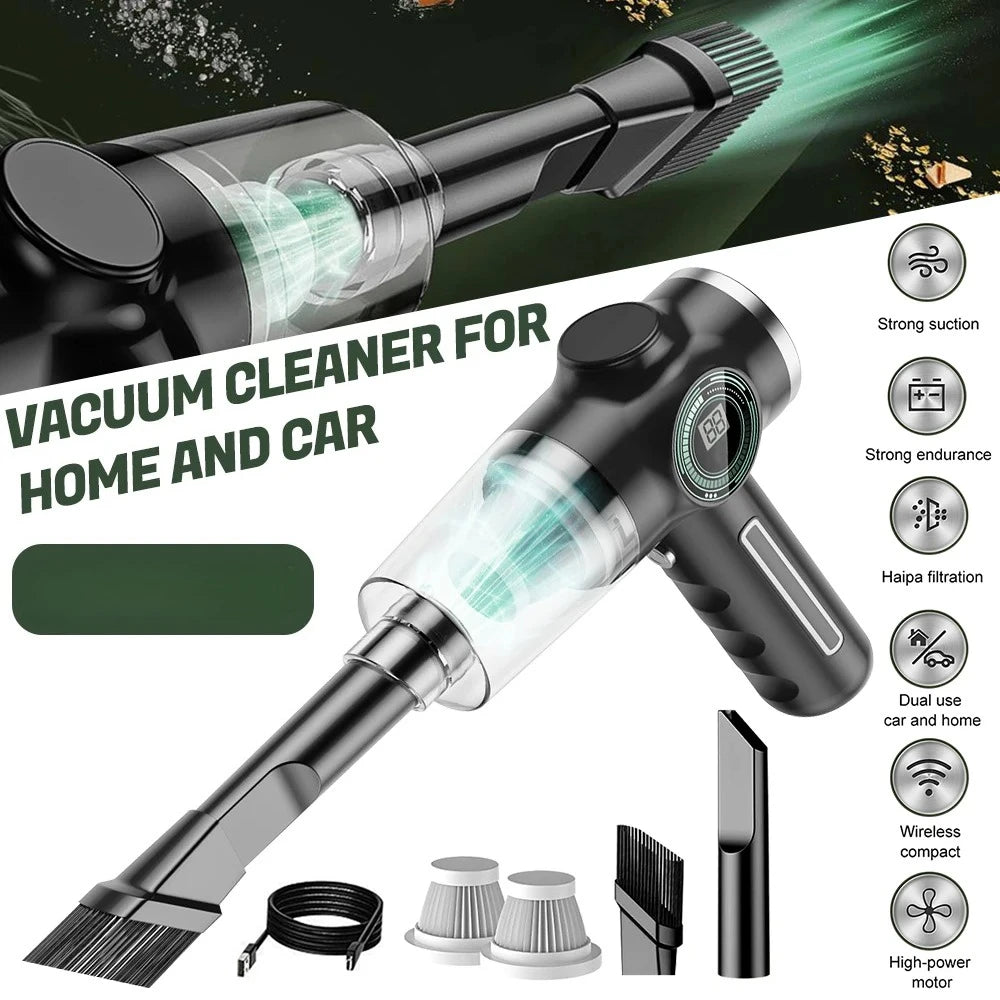 Cordless Handheld Vacuum 3500Pa – Car & Home Cleaner