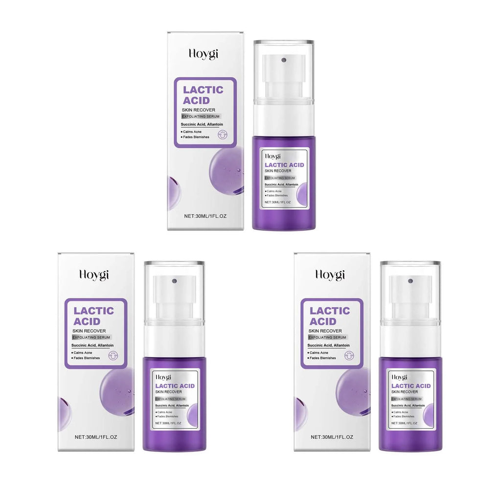 Hoygi Lactic Acid Exfoliating Face Serum – Acne & Pore Care Exfoliating Face Serum Oasis Select 3 x 30ml boxed
