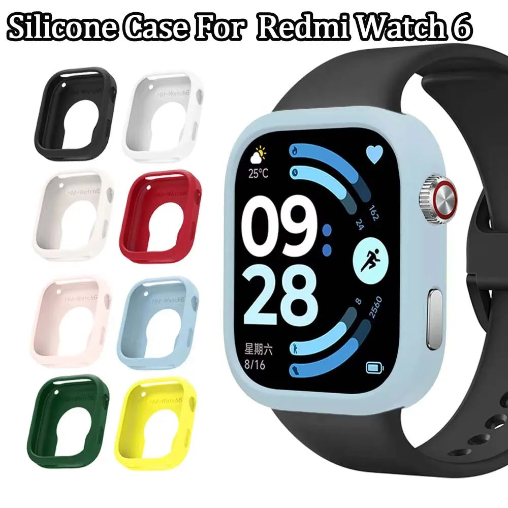 Silicone Case for Redmi Watch 6 – Bumper Shell Protector Smartwatch Protective Case Oasis Select