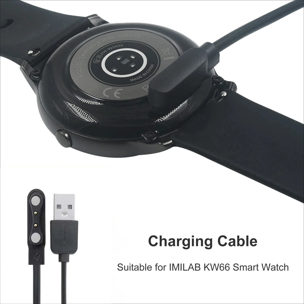 USB Charging Cable for IMILAB KW66, Haylou LS05, Ticwatch GTX Smartwatch Charging Cable Oasis Select