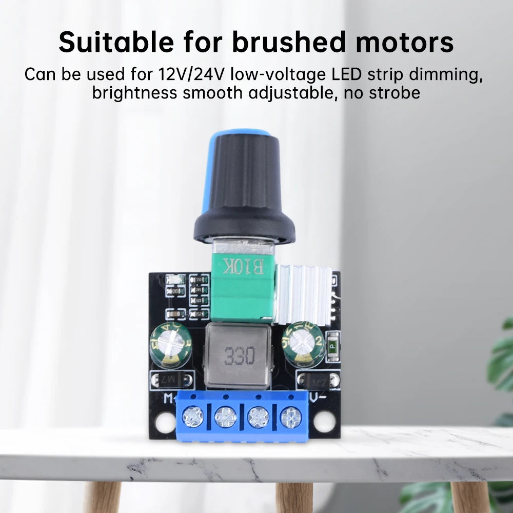 DC12V 24V PWM Motor Speed Controller LED Dimmer B10K Potentiometer Knob For Brush Motor Brushless Motor LED Light Strip Oasis Select