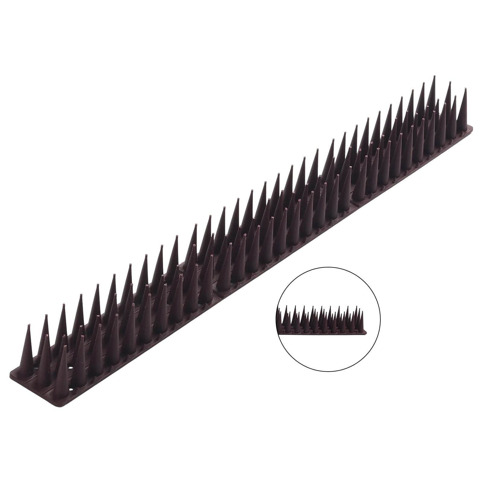 Plastic Bird & Cat Deterrent Spikes – Fence & Wall Security Bird Deterrent Spikes Oasis Select Brown