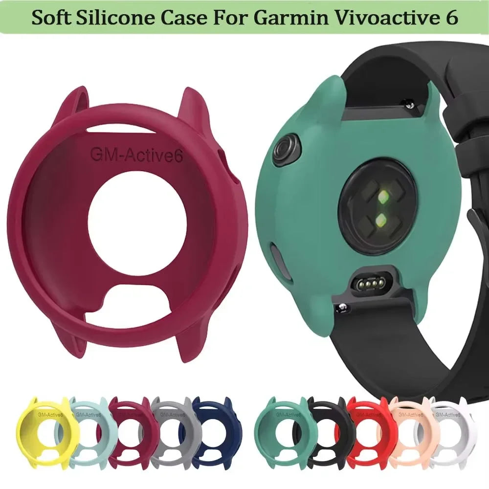 Silicone Case for Garmin Vivoactive 6 – Protective Bumper Cover Smartwatch Case Oasis Select