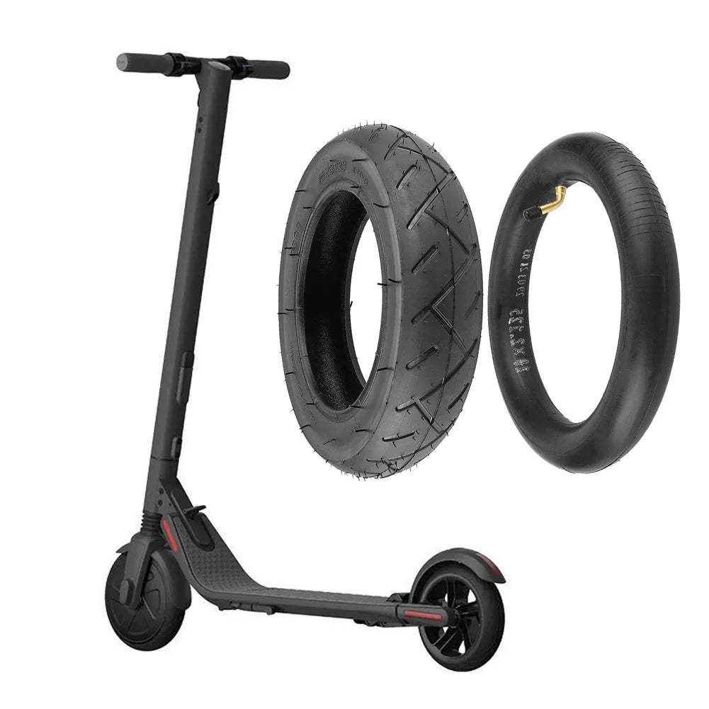 Easy and Reliable Replacement Option for Electric Scooter Balancing Car, 10x2 125 Inner Tube & Outer Tyre, Black Rubber Material Oasis Select