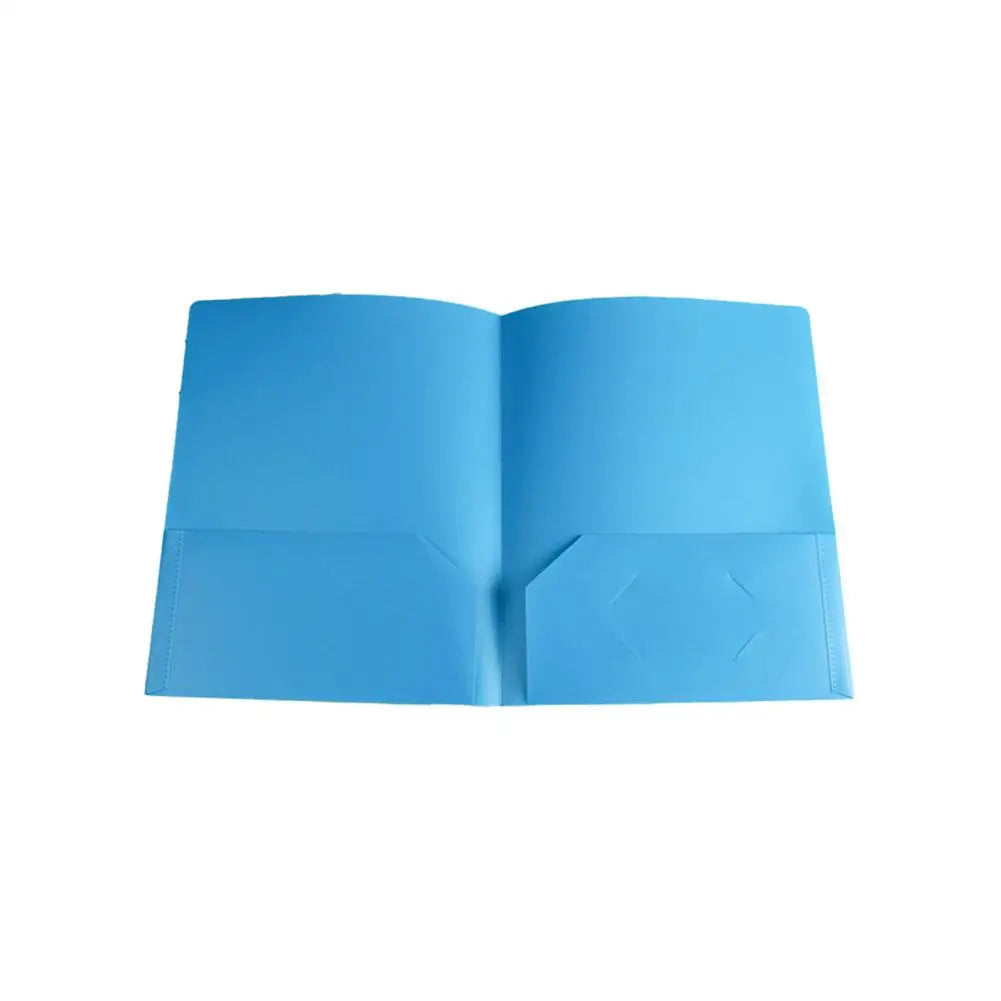 Plastic File Folder 2 Pockets & Business Card Slot – A4 Organizer