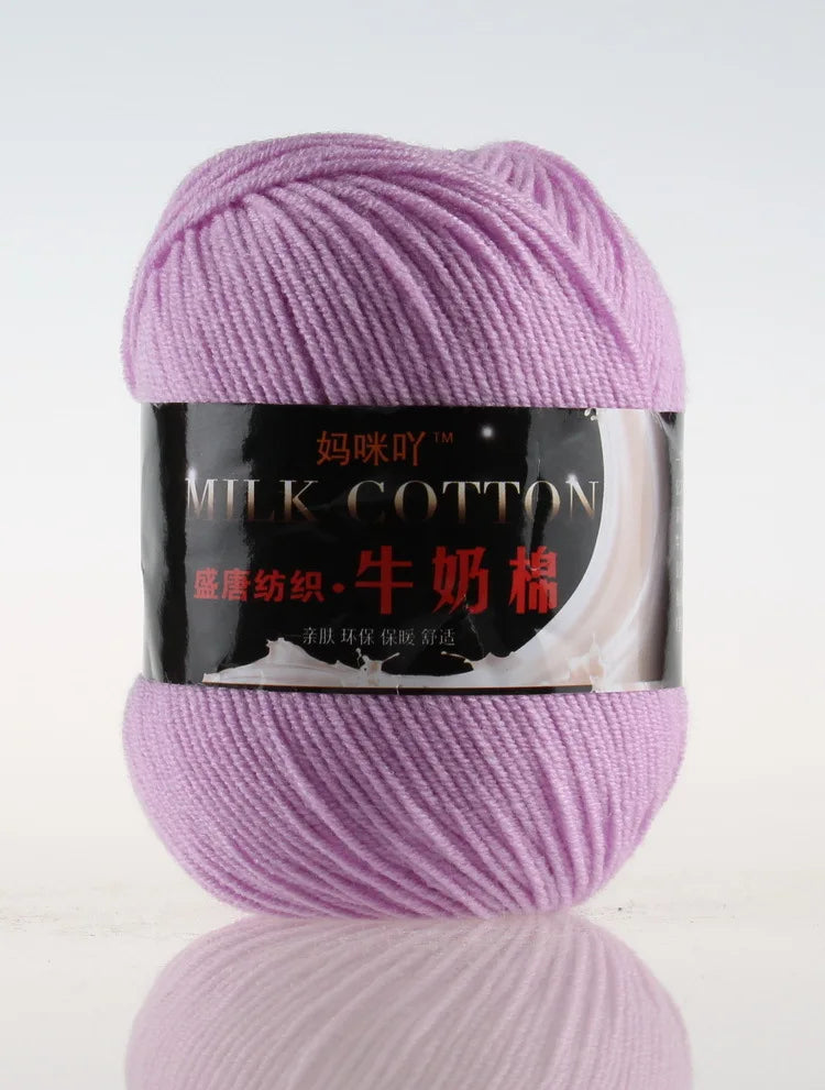 DIY Three Strands Graded Section Dyed Wool Medium Fine Cotton Thread