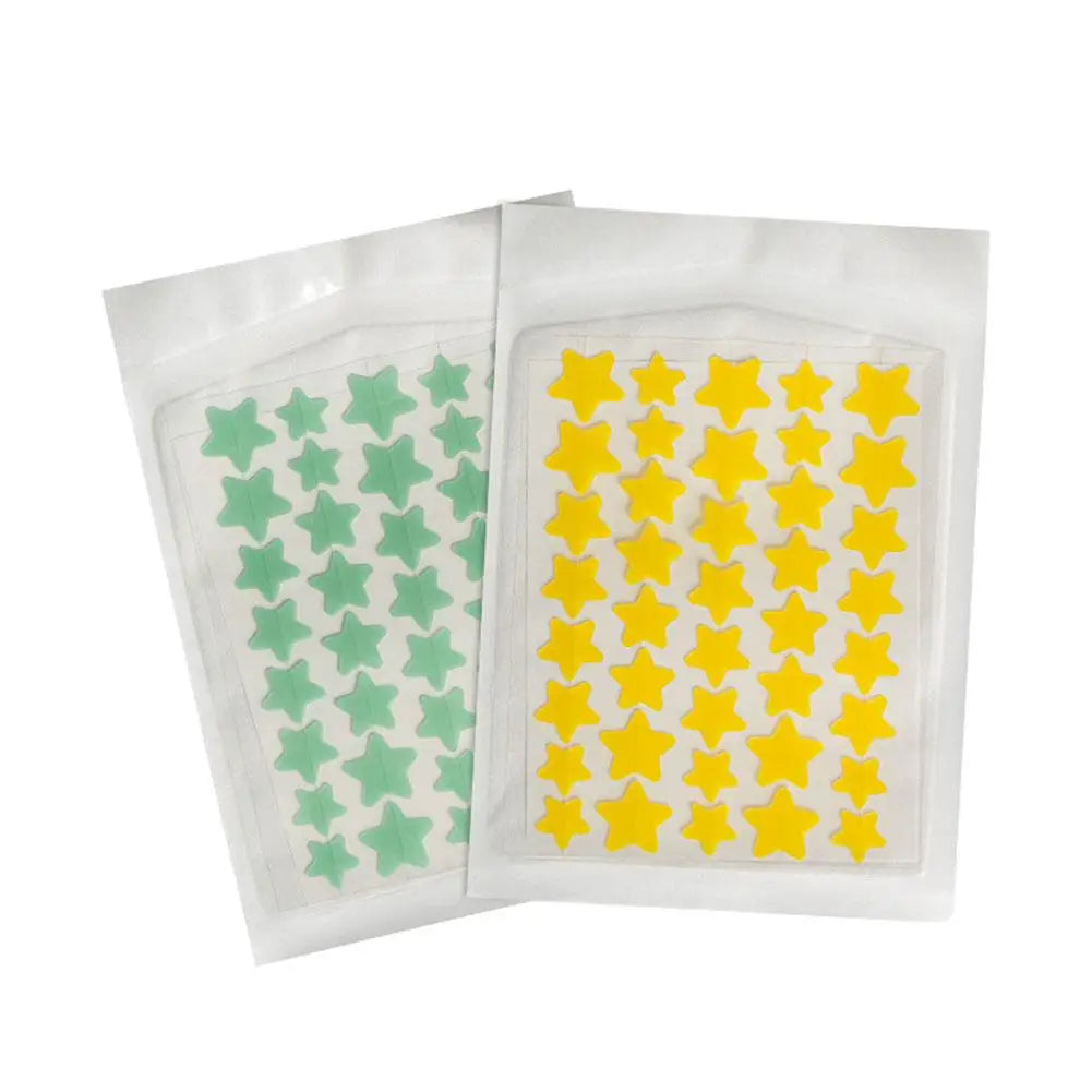 35/40Pcs Colorful Cute Star Heart Shaped Acne Treatment Sticker Invisible Acne Cover Pimple Patch Skin Care Oasis Select