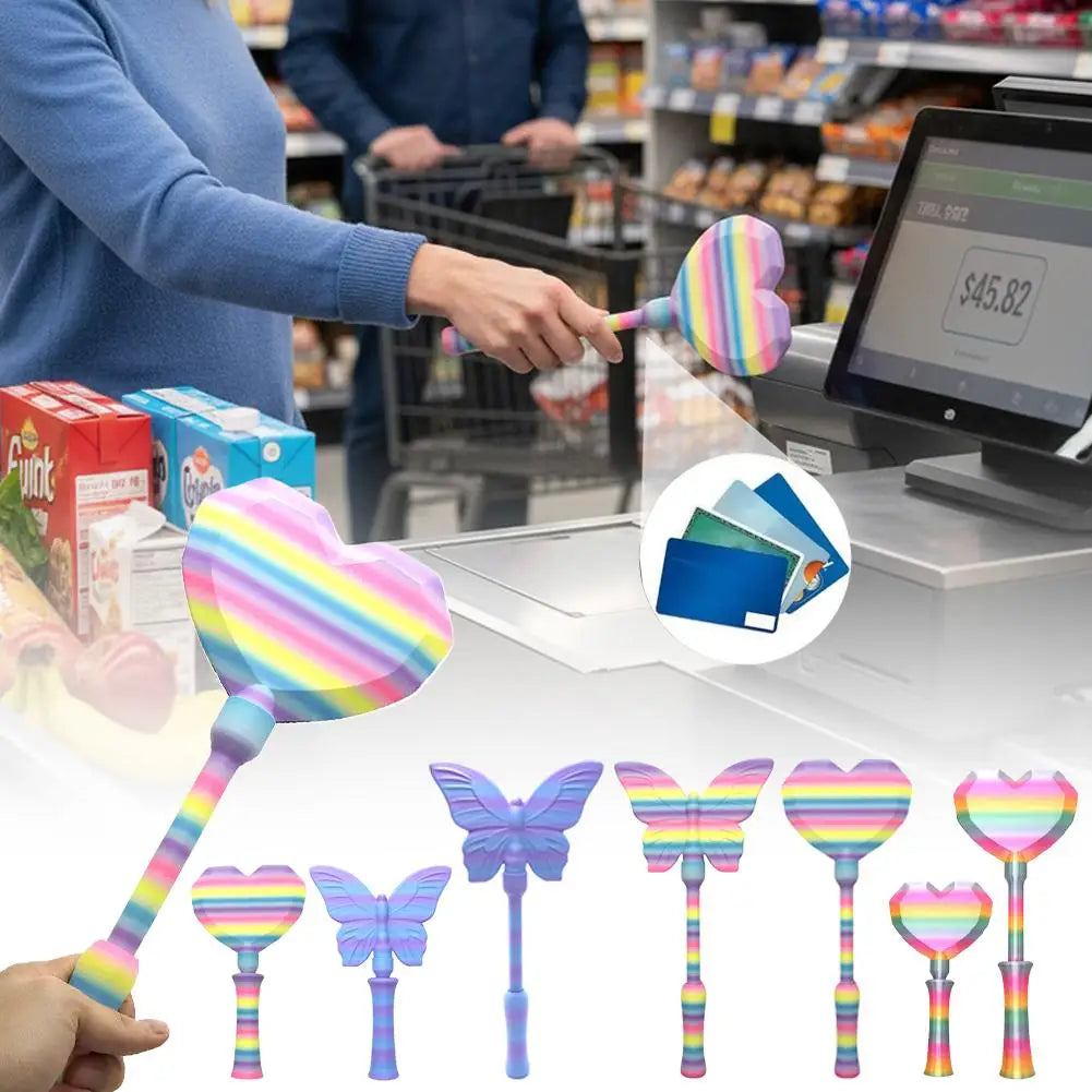 Creative 3D Printed Star Magic Wand Tap To Pay, Lightweight Credit Card Holder, Funny Contactless Payment Wand for Daily Use Oasis Select