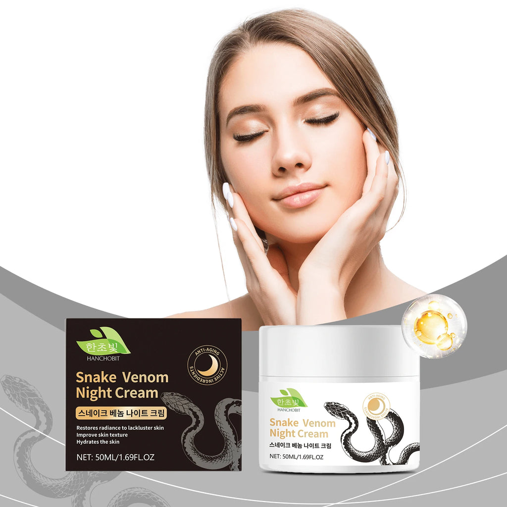 Hanchobit Snake Venom Night Cream – 50ml Deep Nourishment Night Face Cream Oasis Select