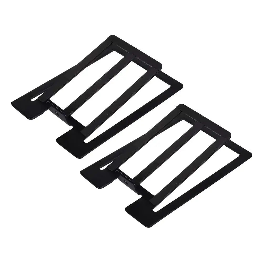 15° Tilt Desktop Speaker Stands – Universal Steel Desk Mounts