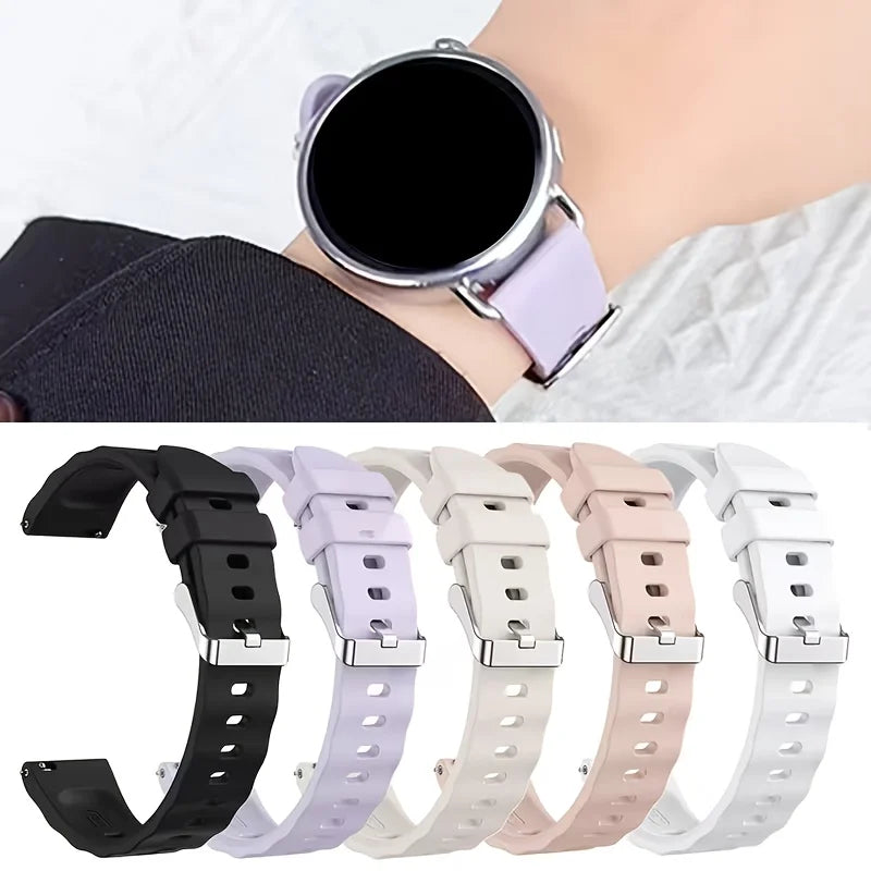 18mm Silicone Watch Strap for Huawei GT4/GT5/GT6 & Garmin Silicone Watch Strap Oasis Select