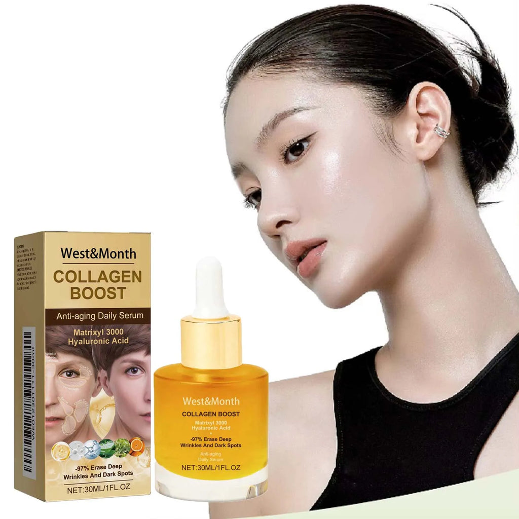 Collagen Face Serum Hydrating Tightening Smoothing Nourishing Brightening Face Skin Fade Fine Lines Anti-Aging Face Essence Oasis Select