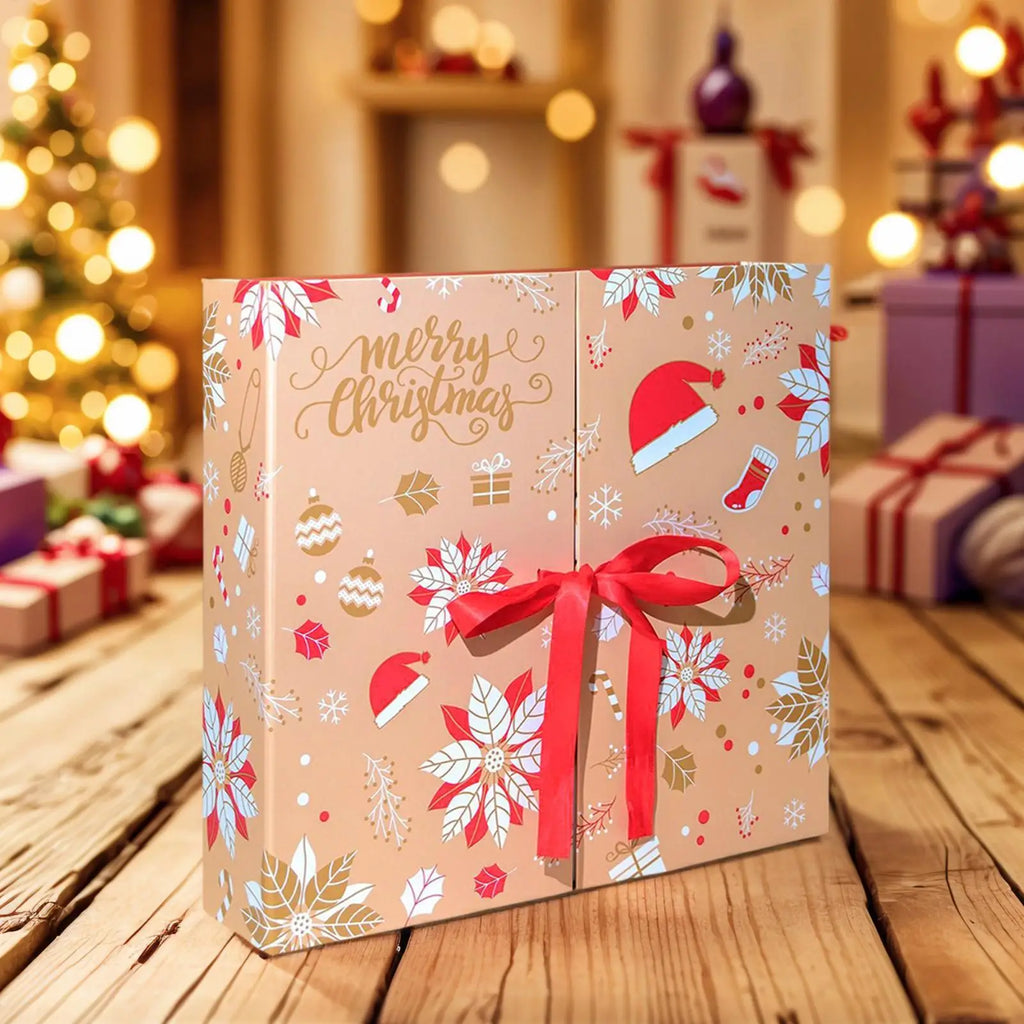 Christmas Advent Box 2025 Countdown Calendar Box to Fill 24-Grid Holiday Case for Festival Birthday Kids Adults Stocking Candy Oasis Select