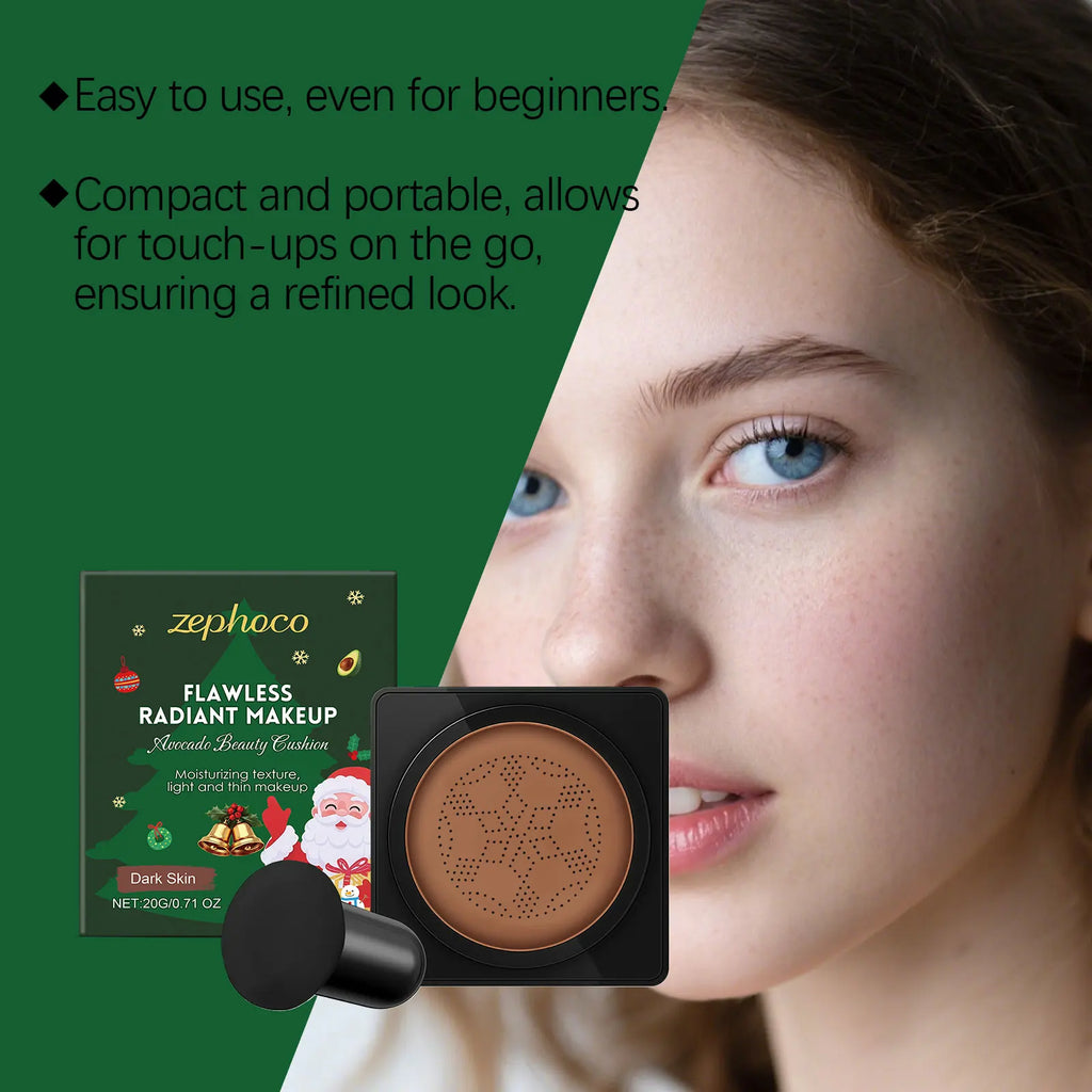 Deep Skin Tone Radiance Cushion Cream, long-lasting and transfer-resistant, naturally adheres to the skin with a lightweight, Oasis Select