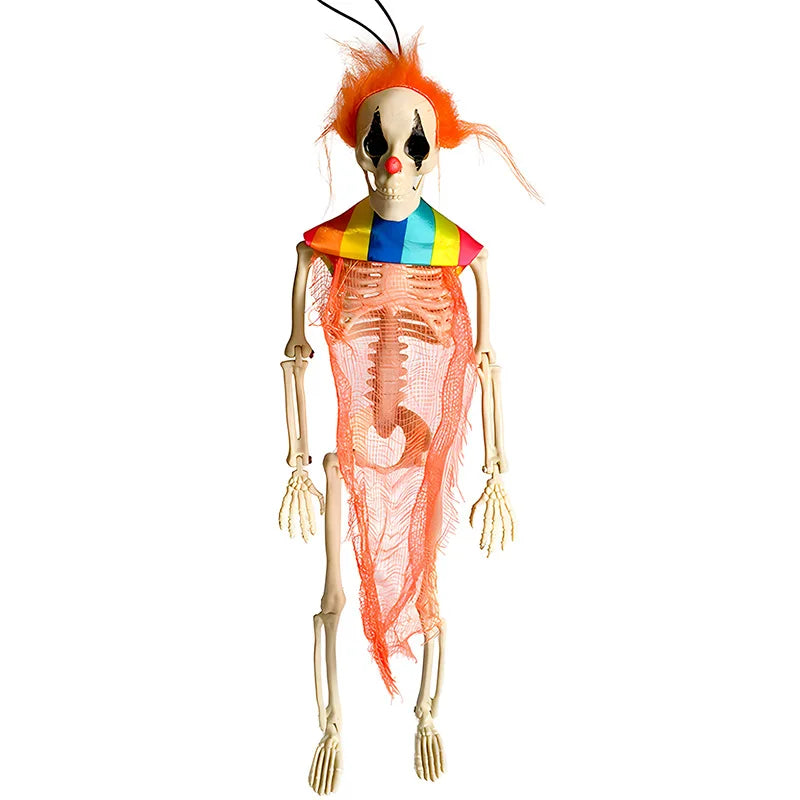 Halloween Skeleton 60cm Artificial Human Body Plastic Skeleton Decoration Haunted House Holiday Scene Layout Props Oasis Select 40cm orange B