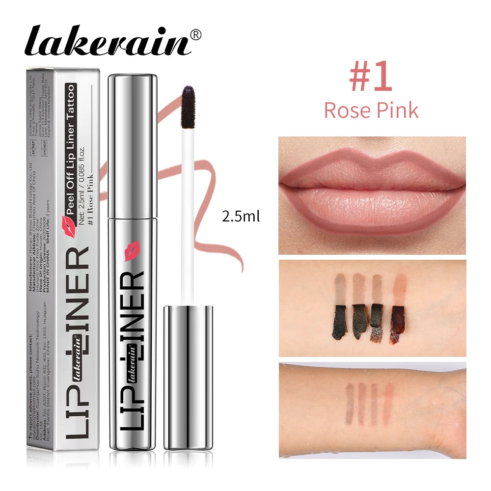 4colors Peel Off Lip Liner Waterproof Long Lasting Lipliner Pencil Moisturising Lips Gloss Tattoo Lipgloss Lipsticks Cosmetics Oasis Select 01