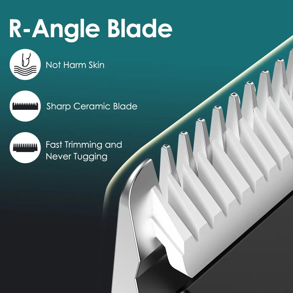 AFDEAL Ceramic Body Hair Trimmer for Men & Women | LED Groomer