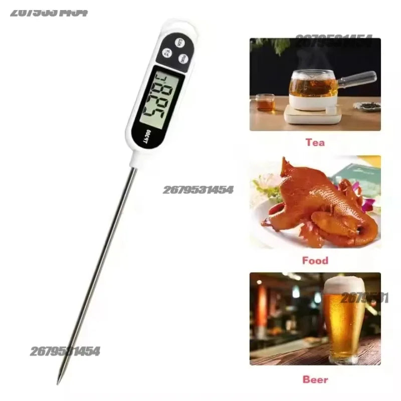 1/2pcs Digital Thermometer Digital Probe Meat/Milk Food Temperature Thermometer Kitchen Cooking Baking BBQ For Kitchen Oasis Select