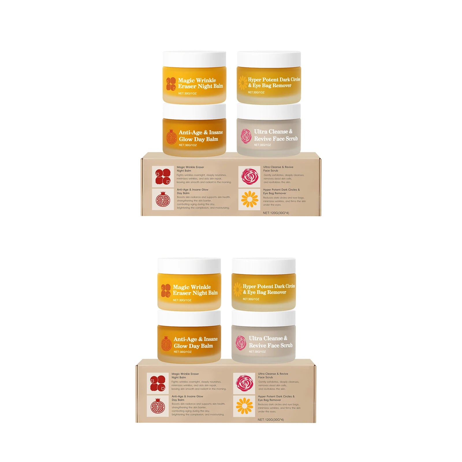 Deep Hydration Firming Skin Gentle Exfoliating Face Care Multi Effect Set for Dry Skin Renewing Kit Daily Skincare Night Repair Oasis Select 2set