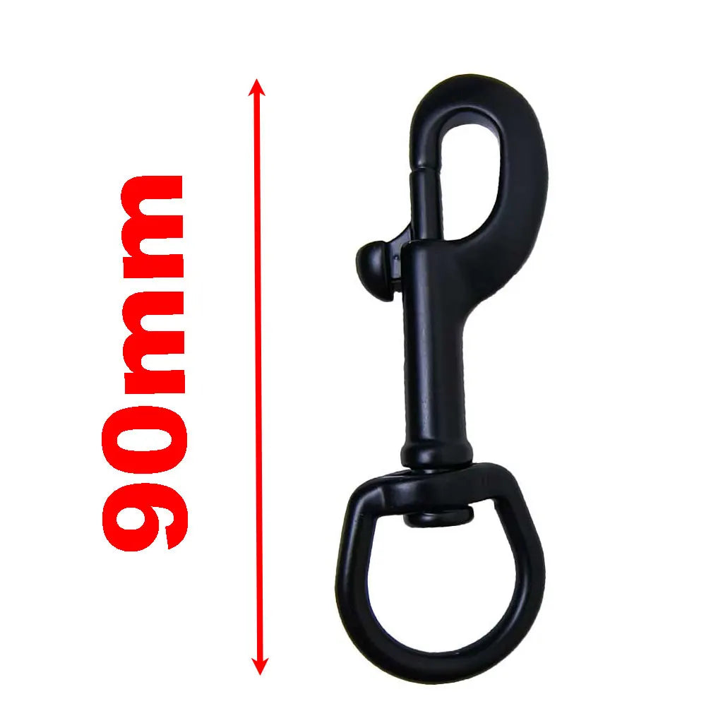 316 SS Scuba Diving Clips Swivel Eye Snap Hook Dive Single Ended Bolt Hook Buckle Dog Clip Gear Equipment for Underwater Oasis Select 90MM