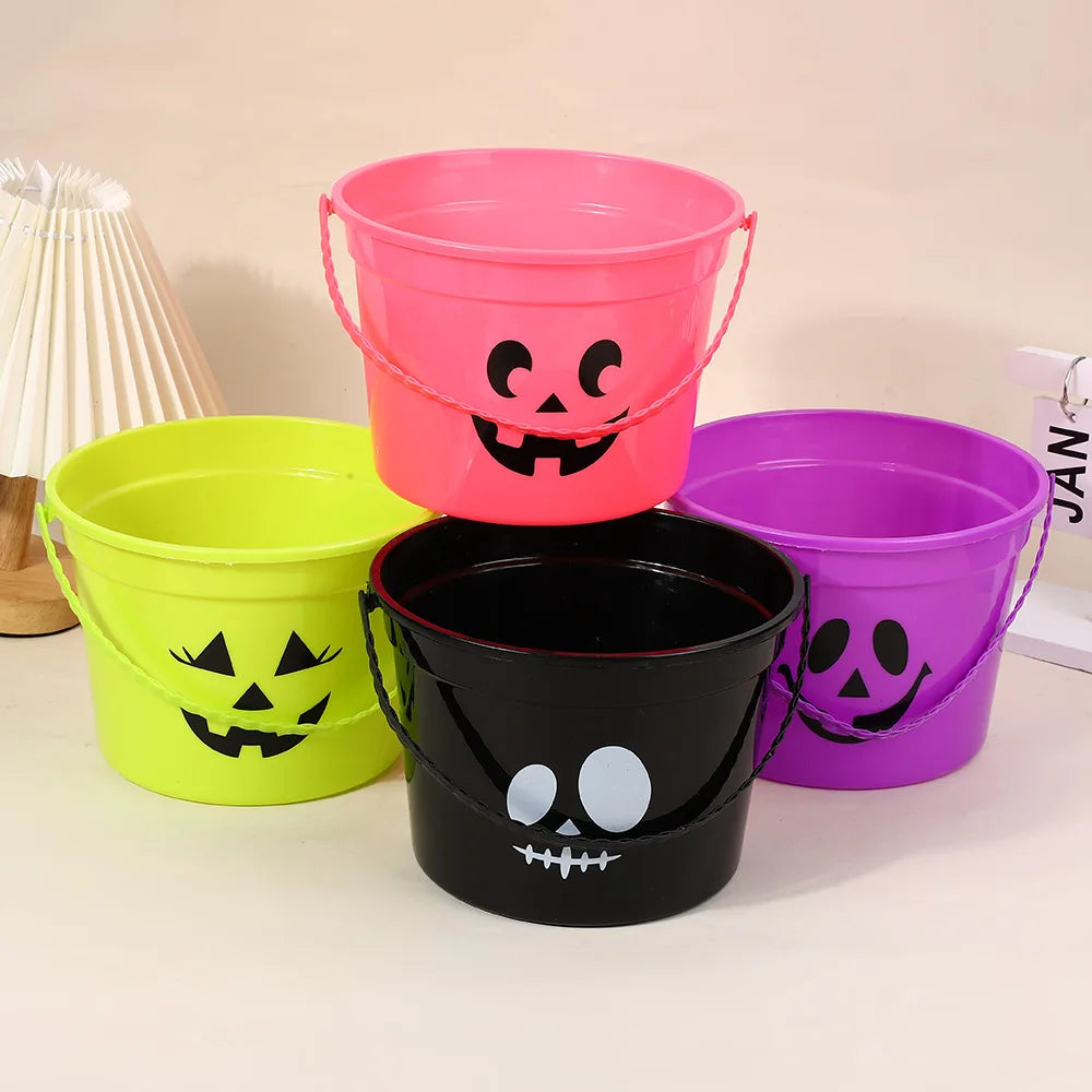 Pumpkin Bucket Trick or Treat Bucket Party Supply Halloween Candy Container Halloween Bucket Oasis Select