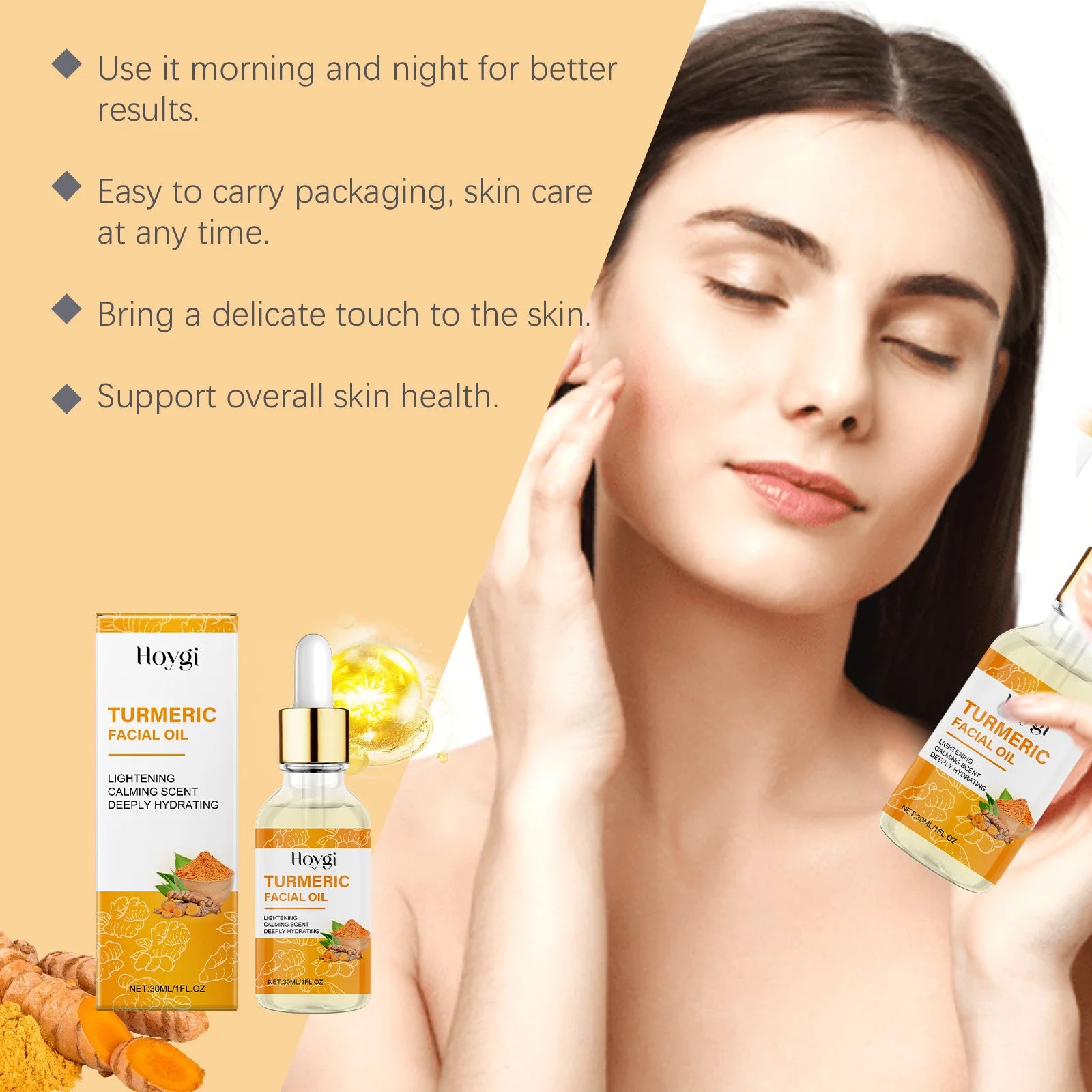 Hoygi Turmeric Facial Essence Oil – Brighten & Fade Dark Spots Facial Essence Oil Oasis Select