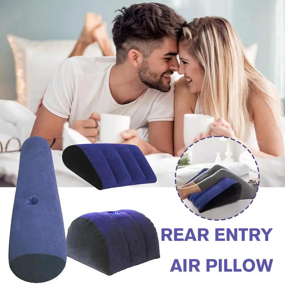New Inflatable Pillow Toys Magic Cushion Relax Cushion Triangle Cylinder Wedge Sweetheart Gift Couples Gifts Oasis Select