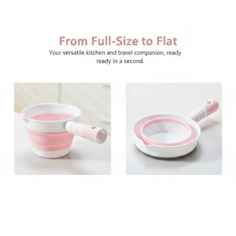 Collapsible Silicone Water Ladle – Non-Slip & Foldable Scoop