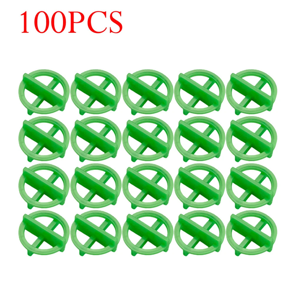 100xCeramic Tile Leveling System Spacers Clips Wedge For Tiling Fixing Floor Wall Gap Floor Fixing Construction Tool Oasis Select green 2.5mm