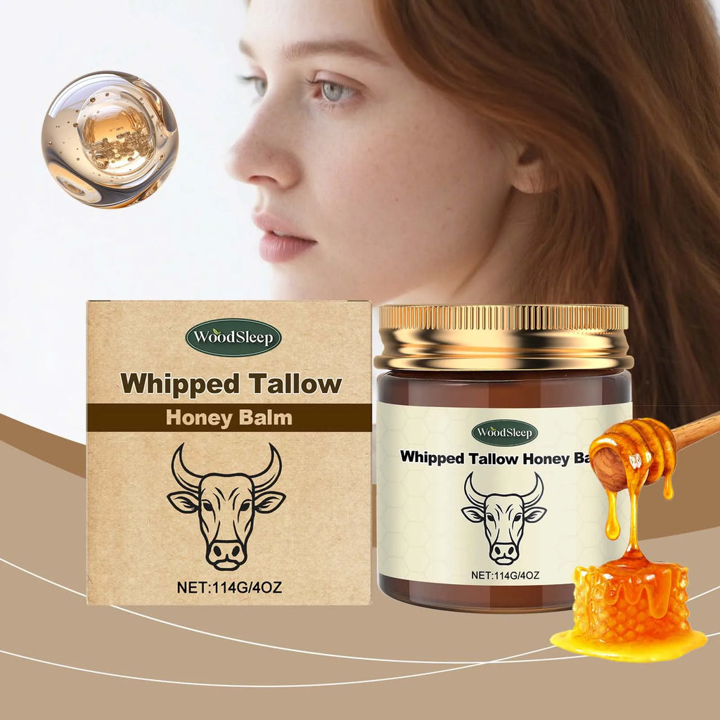 Tallow Honey Balm Nourishing Firming Repairing Dry Skin Moisturizing Non-Greasy Body Cream Lightweight Smooth & Silky Skin Care Oasis Select