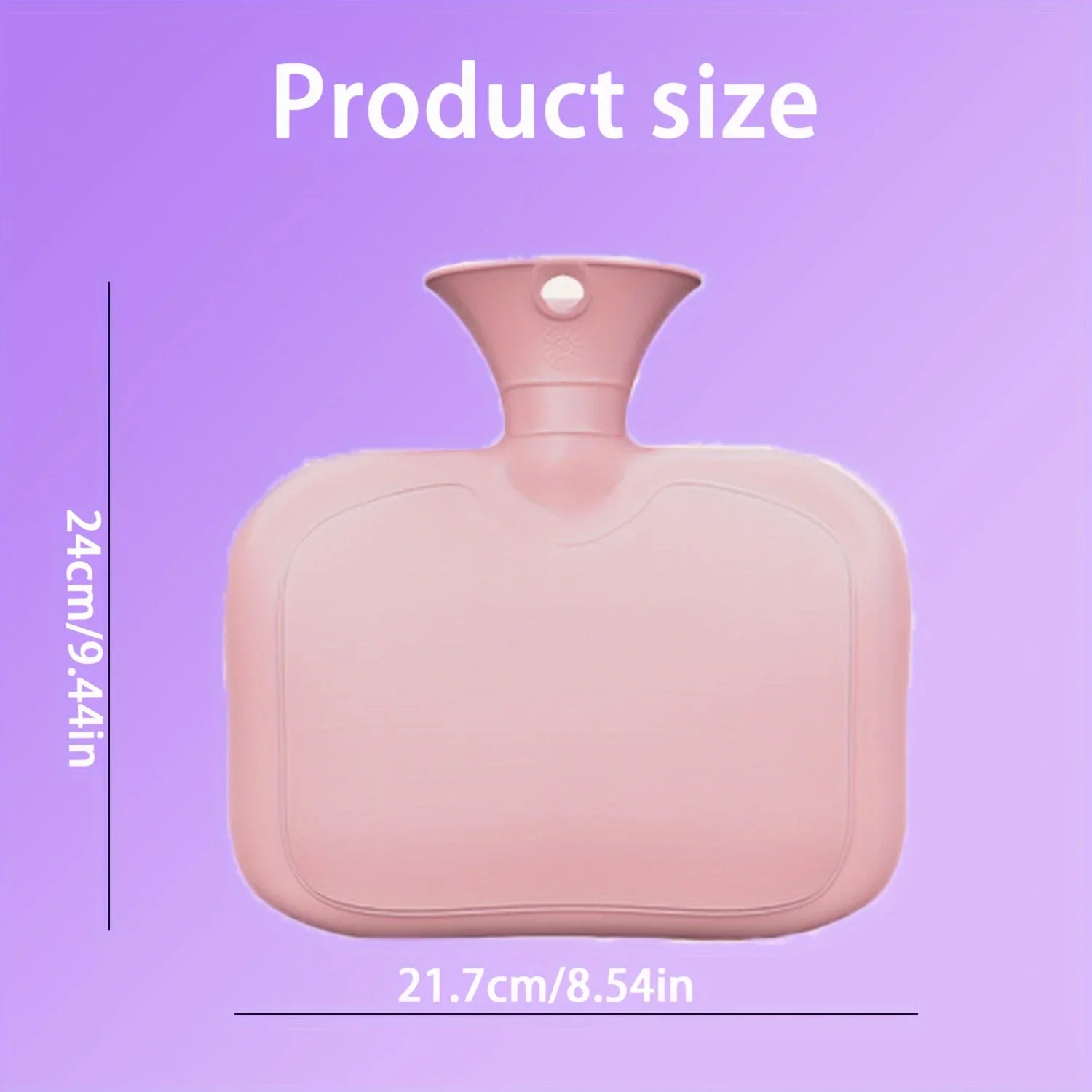 1500ml Reusable Rubber Hot Water Bottle with Detachable Cap,Pouring Water PVC Hand Warmers Warm Water Bags for neck Oasis Select