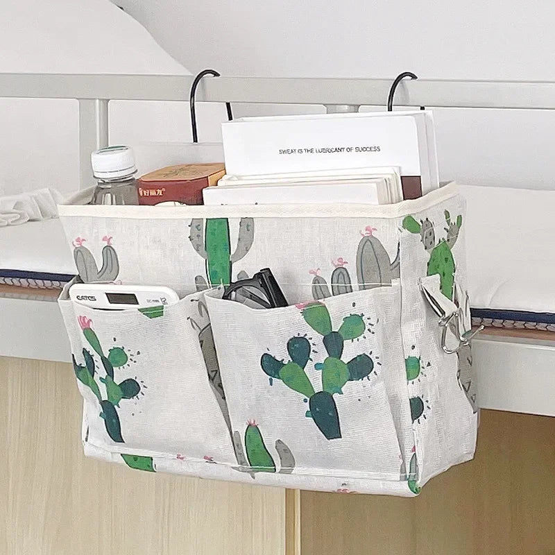 Large Capacity No Punch Bedside Hanging Basket Baby Diaper Practical Storage Fence Table Box and Bedside Organizer Bag Oasis Select YELLOW