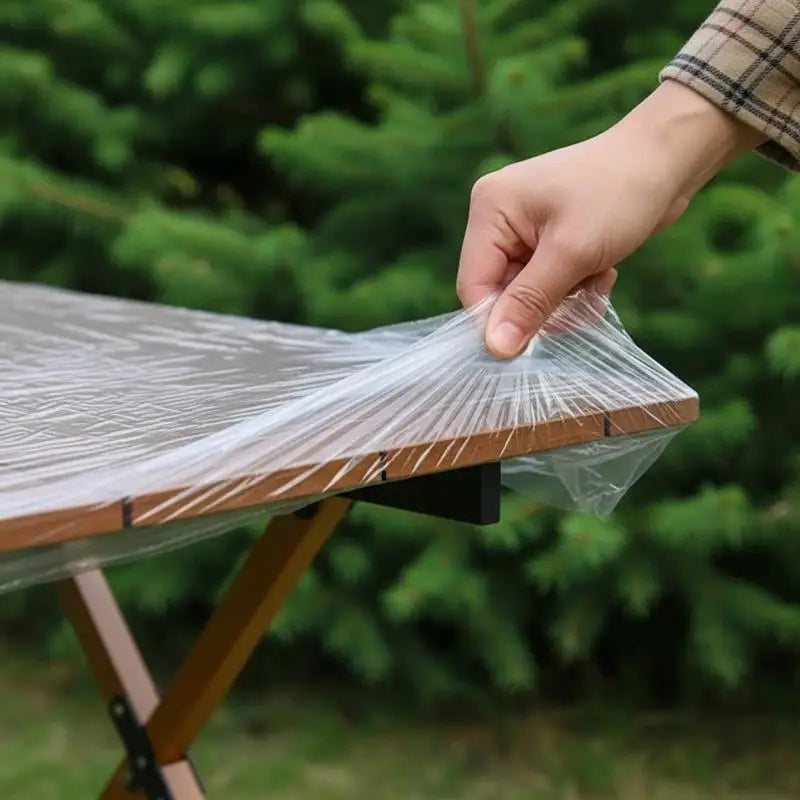 10-Pack Disposable Waterproof Table Covers – Elastic Edge