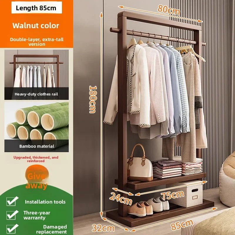 Multi-functional Hanging hanger Floor-to-ceiling bedroom Simple hanger Removable coat rack sturdy and durable Oasis Select
