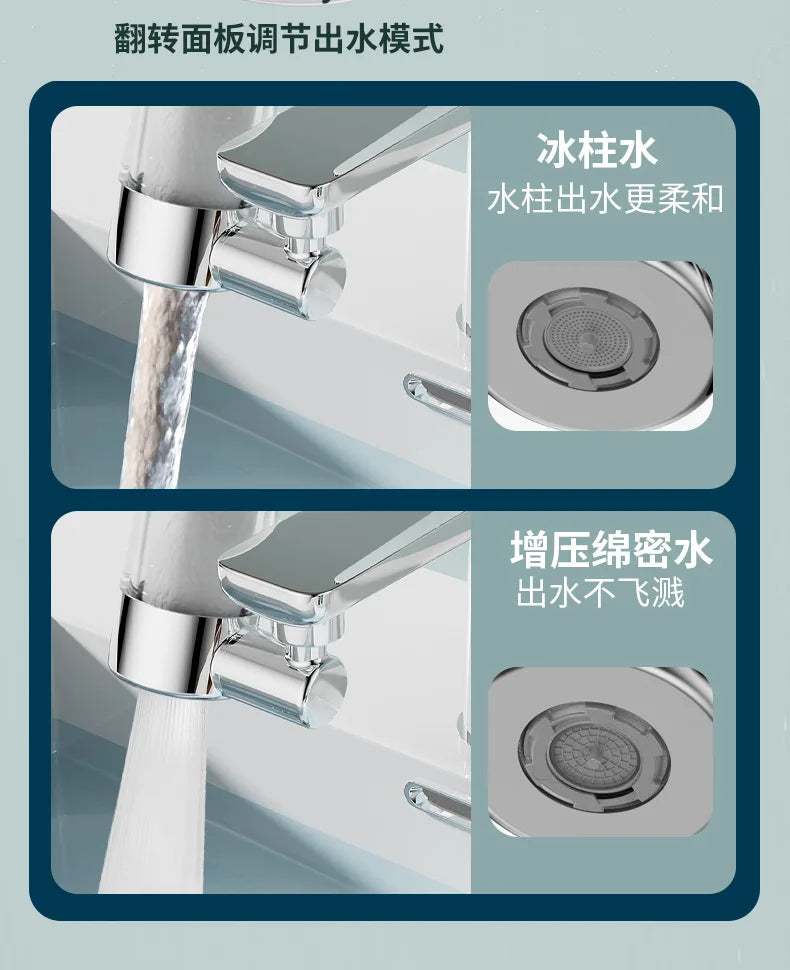 Metal 720° Filter Universal Rotation Faucet Sprayer Head 22/24mm Adaptor Washbasin Faucet Extender Aerator Nozzle Kitchen Tap Oasis Select