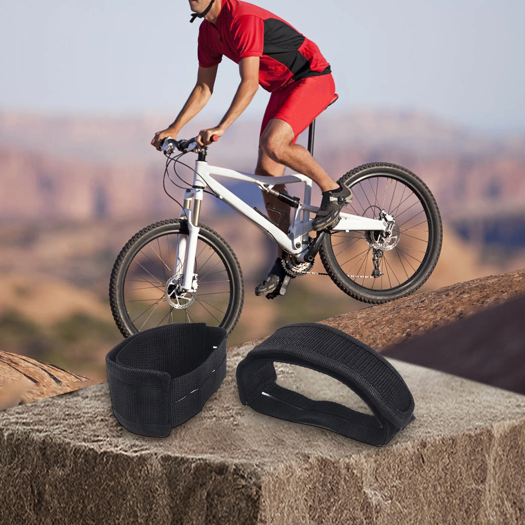 A Pair Of Cycling Pedal Boots Outdoor Cycling Pedal Foot Covers Bicycle Pedal Fixed Foot Straps 15cmx5cm Bicycle Accessories Oasis Select