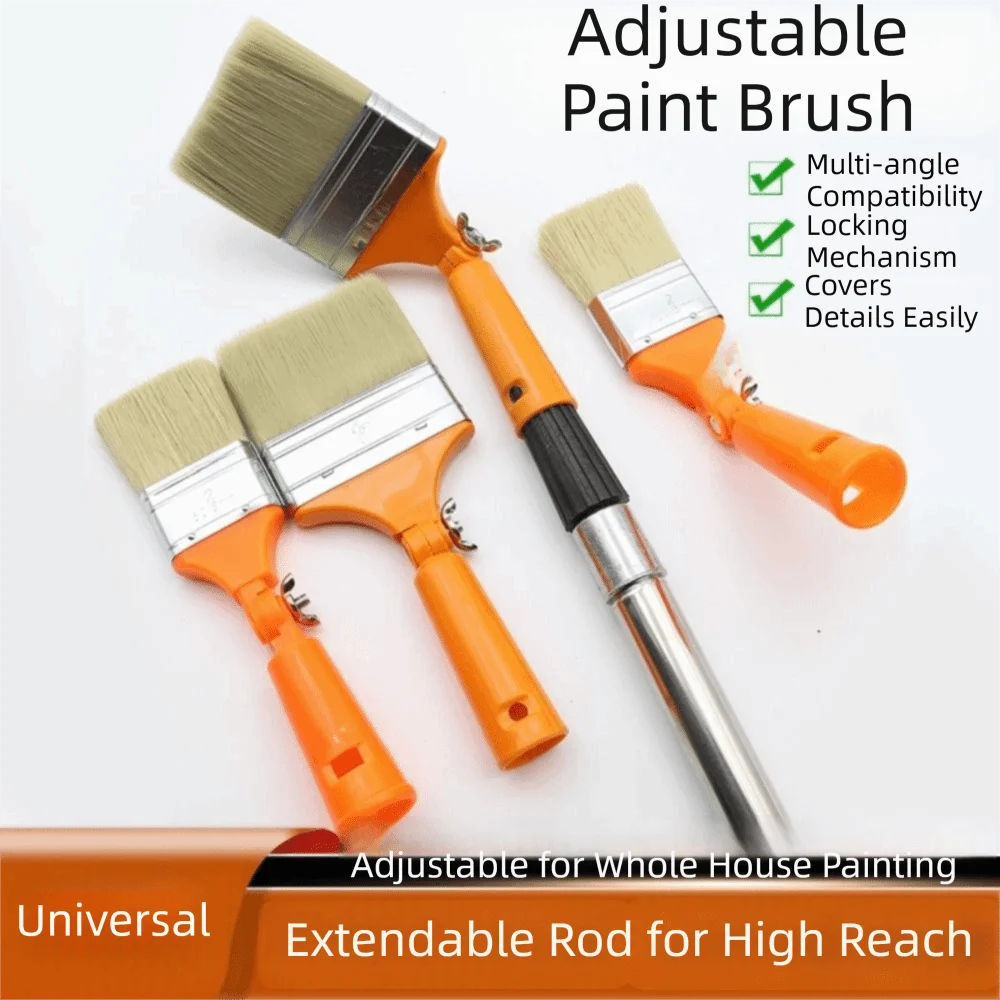 360° Adjustable Paintbrush | Replaceable Curved Head 2/3/4 In