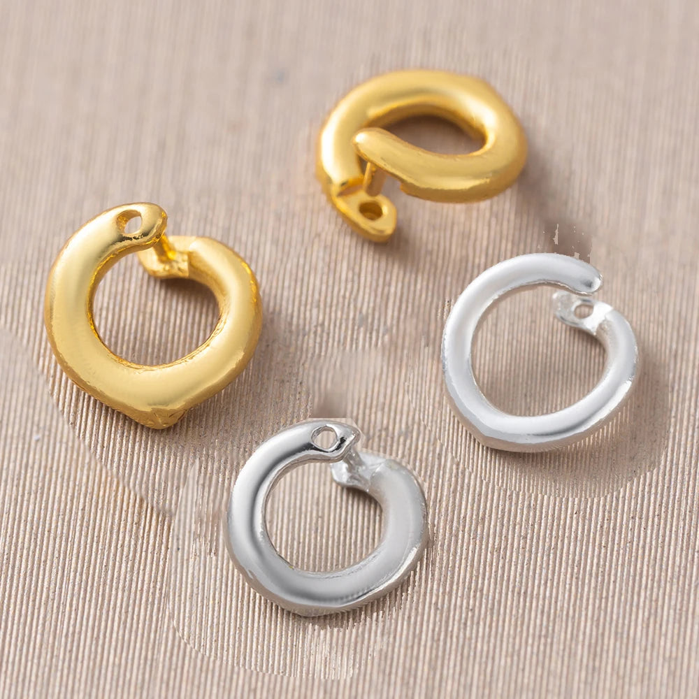 10Pcs 18K Gold Plated 4 Sizes Open Jump Rings Split Rings Connector Locking For Necklace Bracelets Jewelry Making Accessories Oasis Select