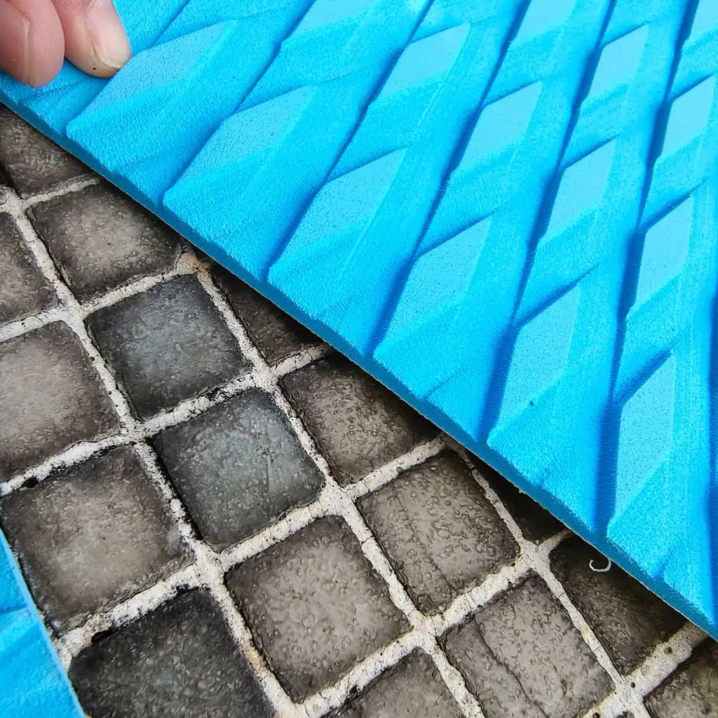1Pc 25.5*10.6inch EVA Self Adhesive Surf Traction Pad Surfing Wakesurf SUP Non-Slip Deck Grip Pet Mat Surf Tail Pad Sticker Oasis Select