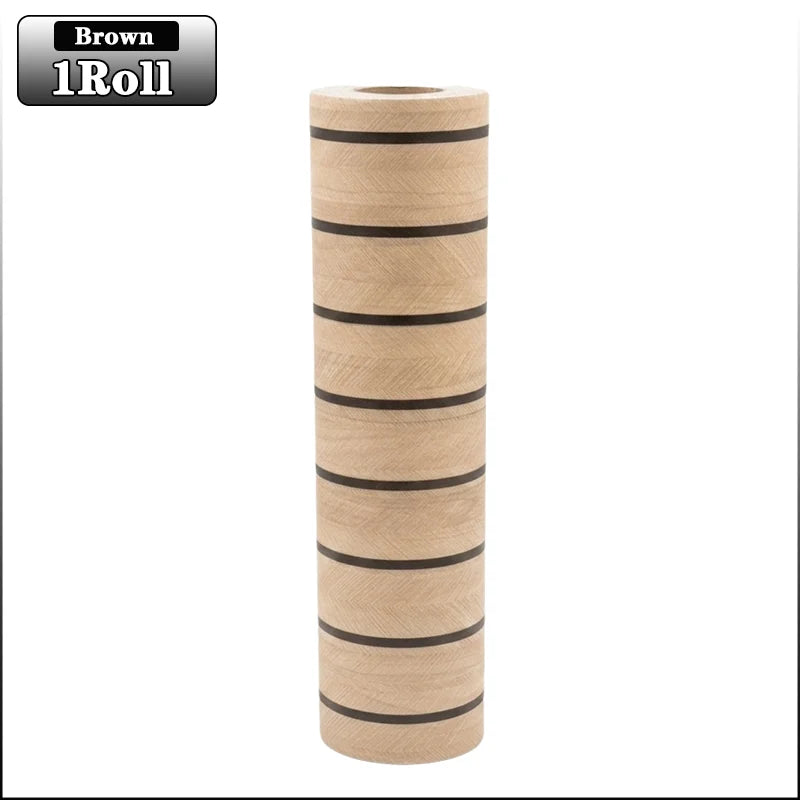 Thick Brown Grid Peel and Stick Wallpaper Faux Plaid Design Waterproof Moisture Proof for Walls Ceilings Home Decor DIY Room Oasis Select 3mx40cm Light Brown