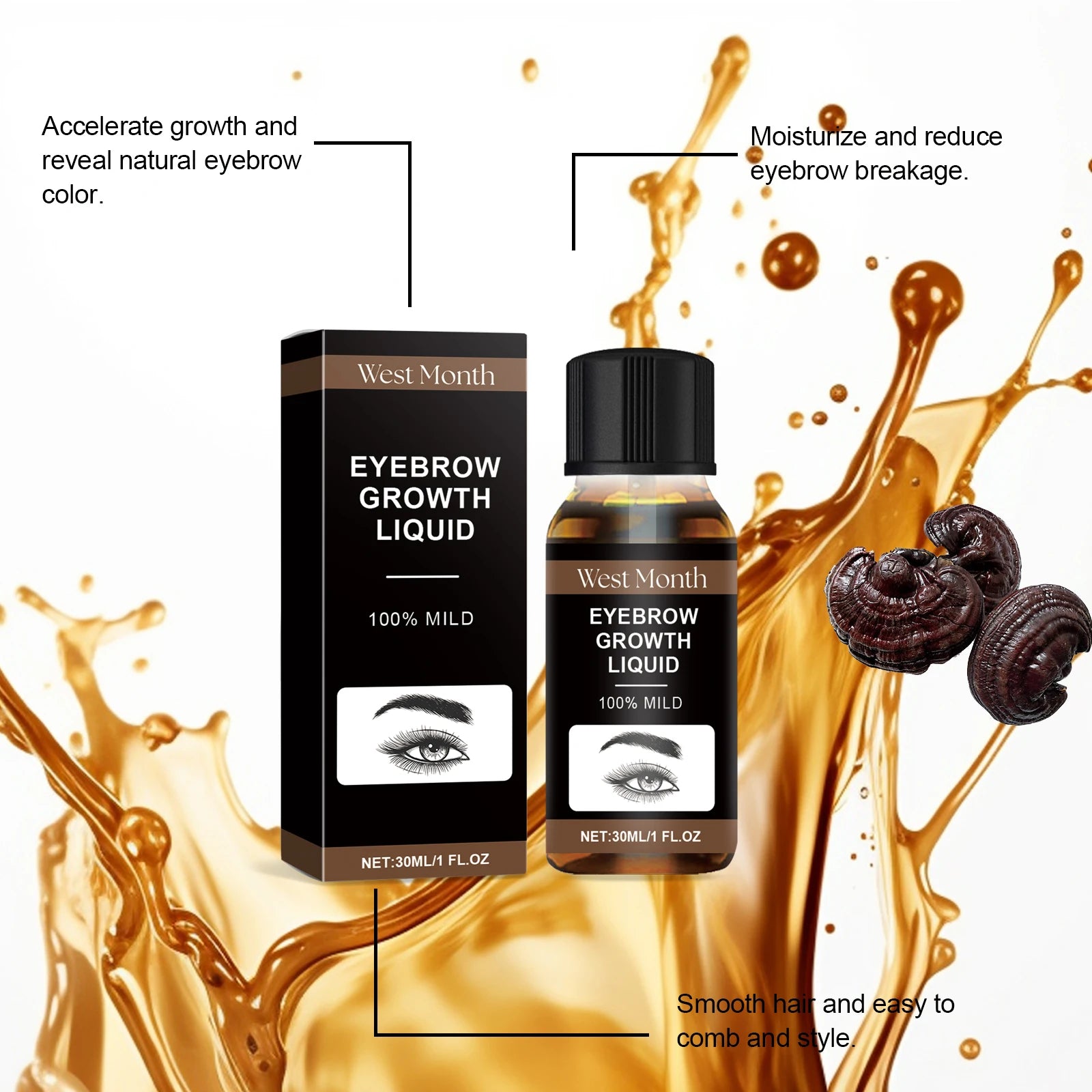 Eyelash Hair Growth and Hair Loss Prevention Product for Thicker and Longer Eyebrow Makeup Oasis Select