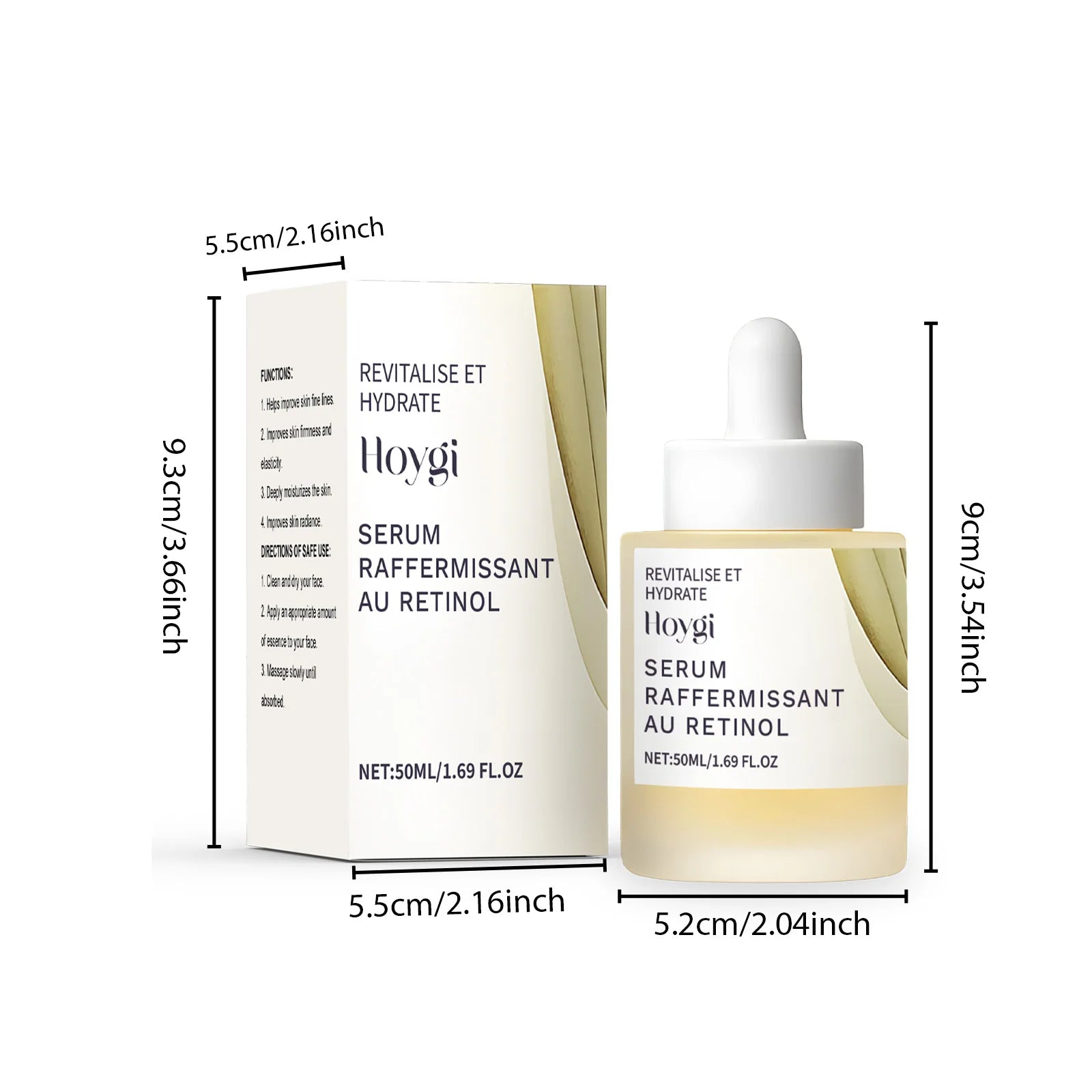 Hoygi Retinol Face Serum – Firming, Anti-Aging & Brightening Retinol Face Serum Oasis Select 50ml Boxed