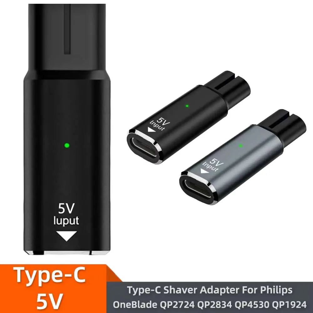 5V USB-C Shaver Adapter for Philips OneBlade QP2724 QP2834 Shaver Charging Adapter Oasis Select