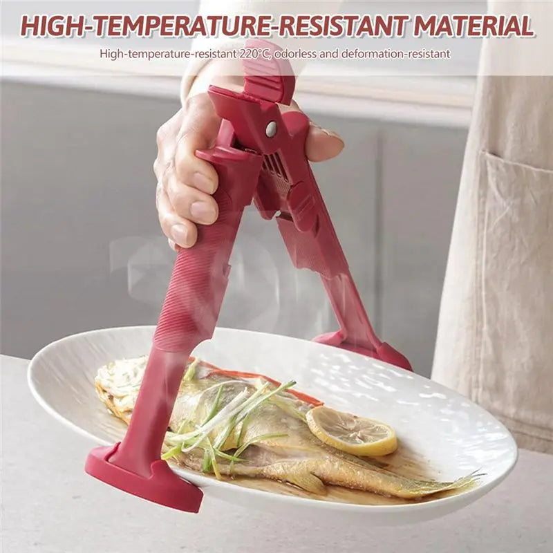LIKE WISH Multipurpose Bowl And Plate Clip, Non-Slip, Heat Resistant For Microwave And Air Fryer Oasis Select