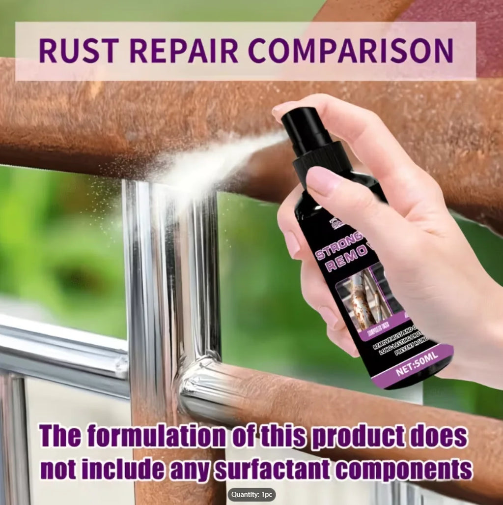 Rust Remover - Anti-rust renovation spray for metal parts. Portable size, quickly removes rust, oxidation and blackening. Effect Oasis Select